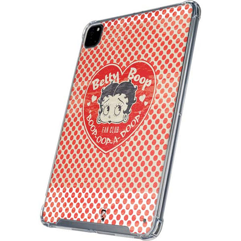 Betty Boop Red Heart iPad Pro 12.9in (2020) Clear Case